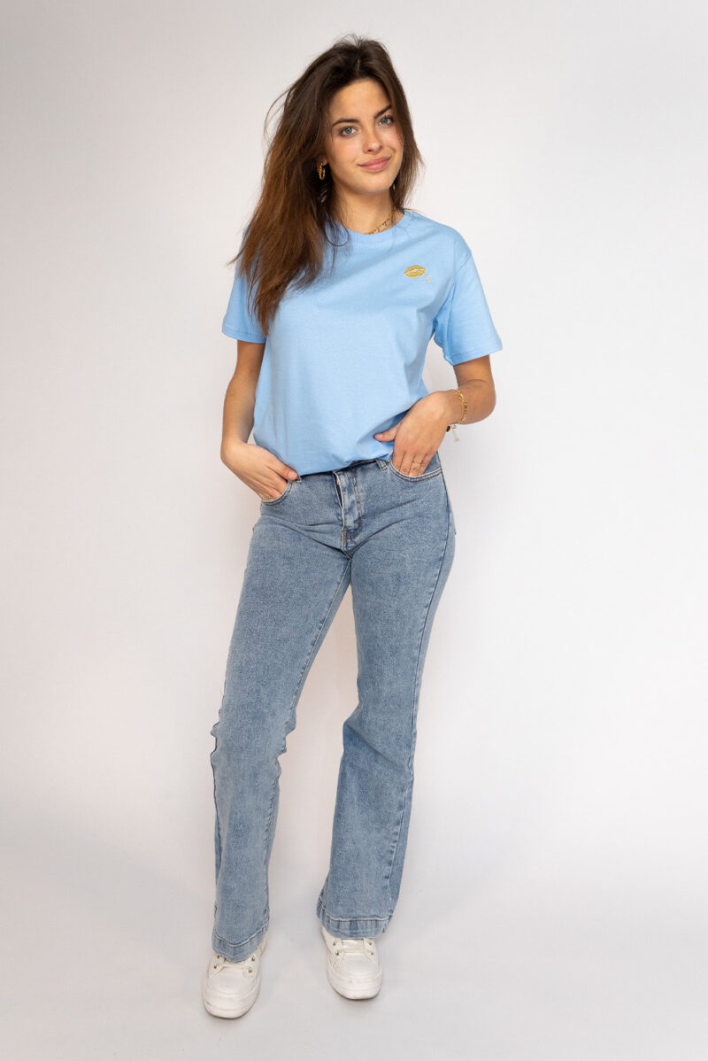 Gepersonaliseerd T-shirt eigen letter & kusje - Afbeelding 8