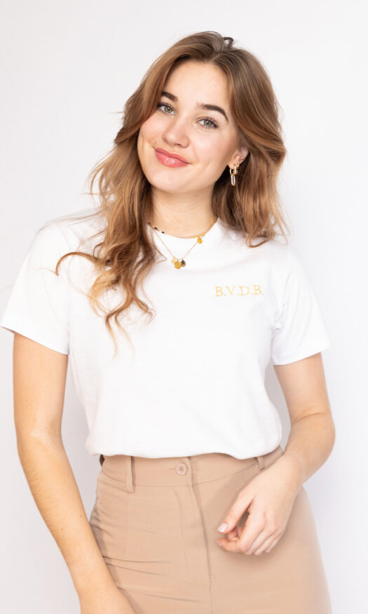 Gepersonaliseerd T-shirt eigen initialen