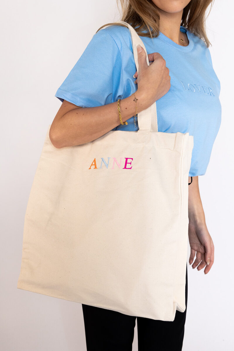Canvas shopper met eigen naam - Afbeelding 4