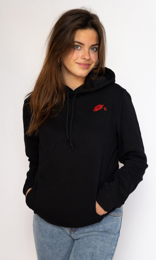 Gepersonaliseerde hoodie eigen letter & kusje