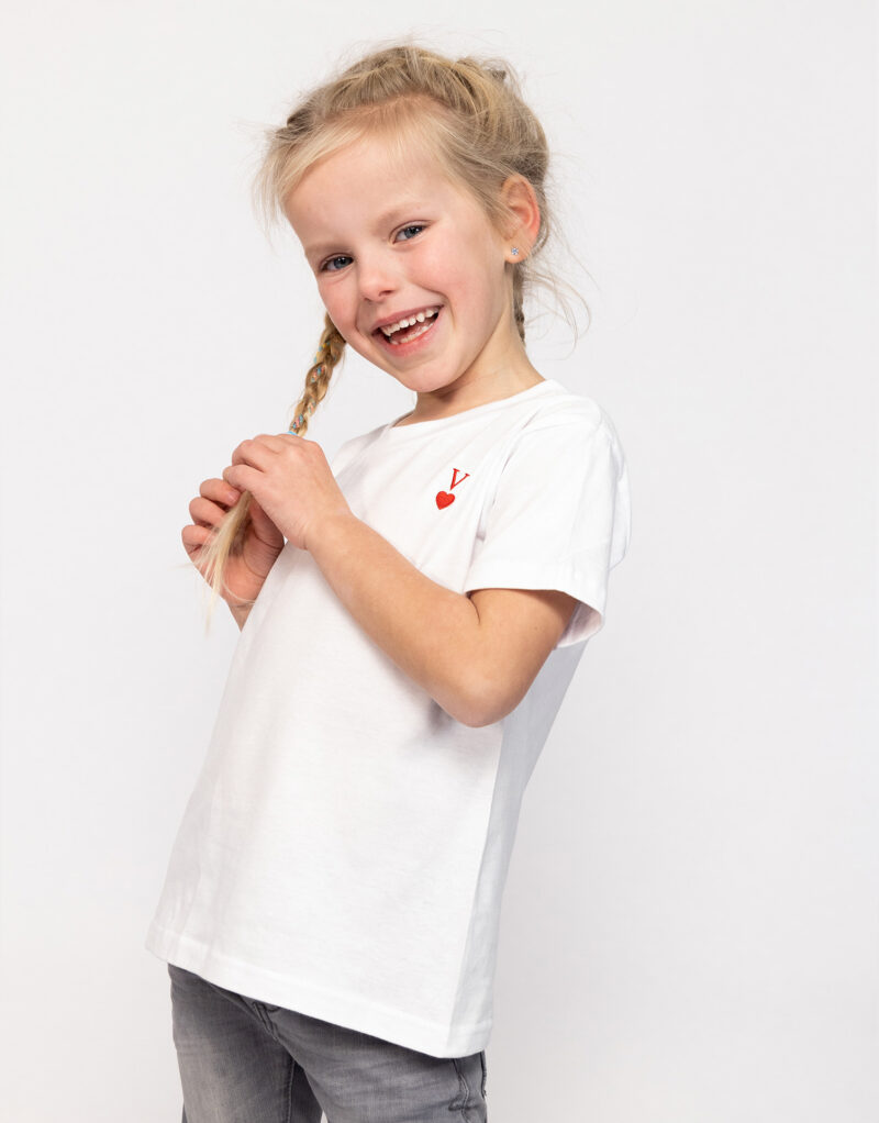 Gepersonaliseerd T-shirt letter & hartje kinderen - Afbeelding 2