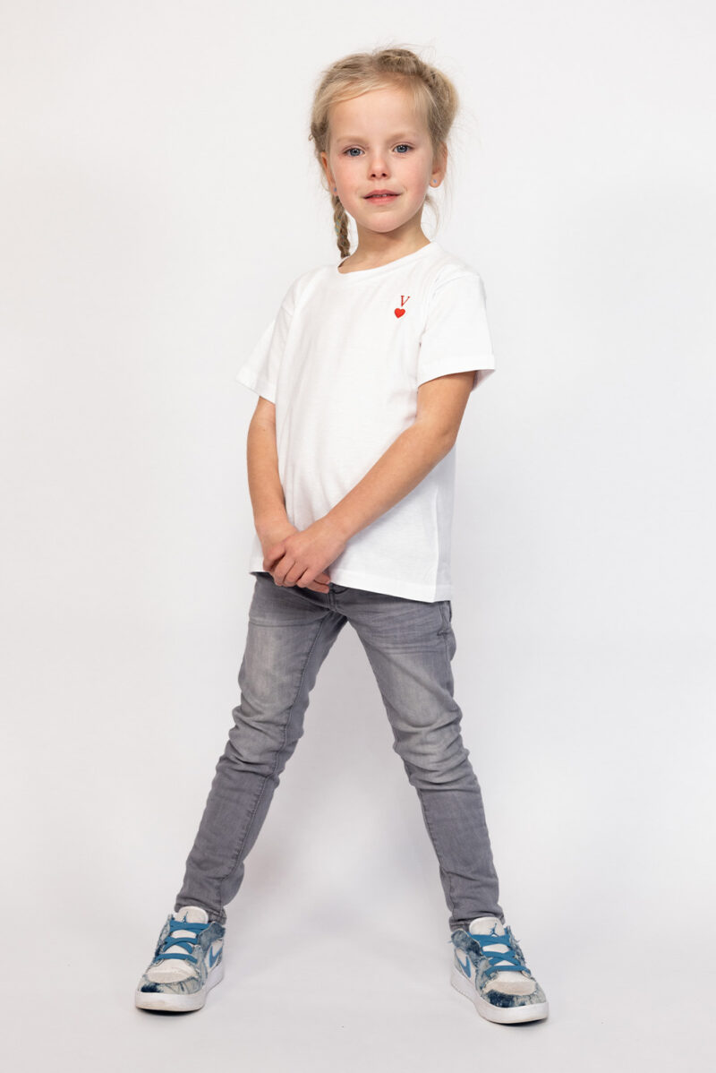 Gepersonaliseerd T-shirt letter & hartje kinderen - Afbeelding 4