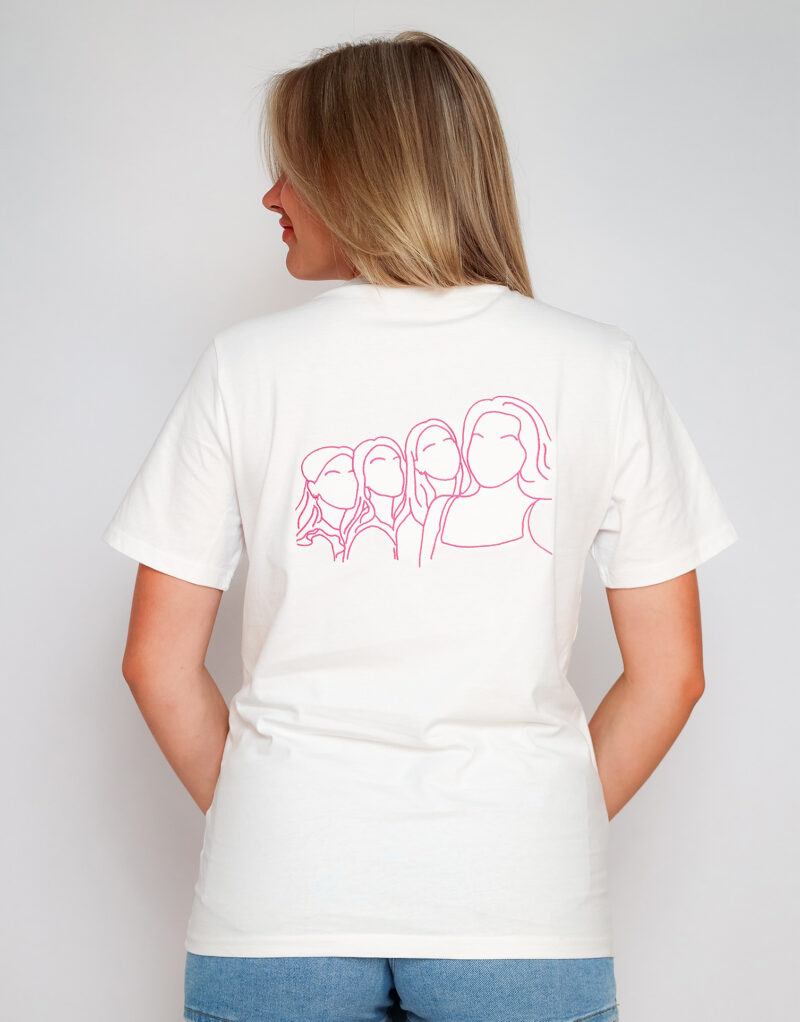 Gepersonaliseerd T-shirt lijntekening van je eigen foto - Afbeelding 7
