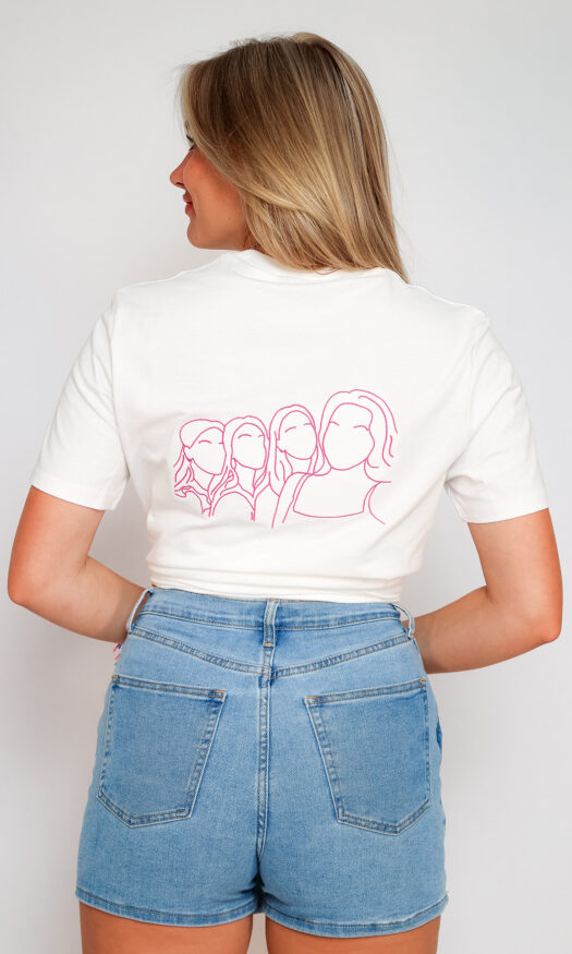 Gepersonaliseerd T-shirt lijntekening van je eigen foto