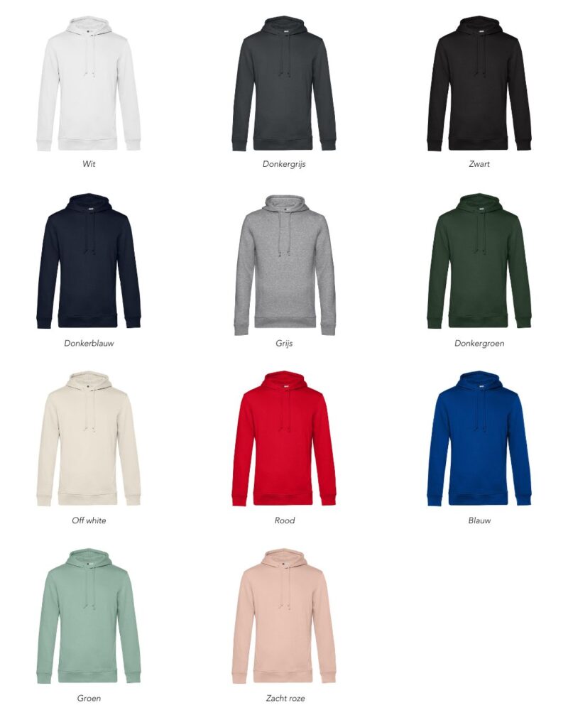 Gepersonaliseerde hoodie Romeinse cijfers & letter op de mouw - Afbeelding 3