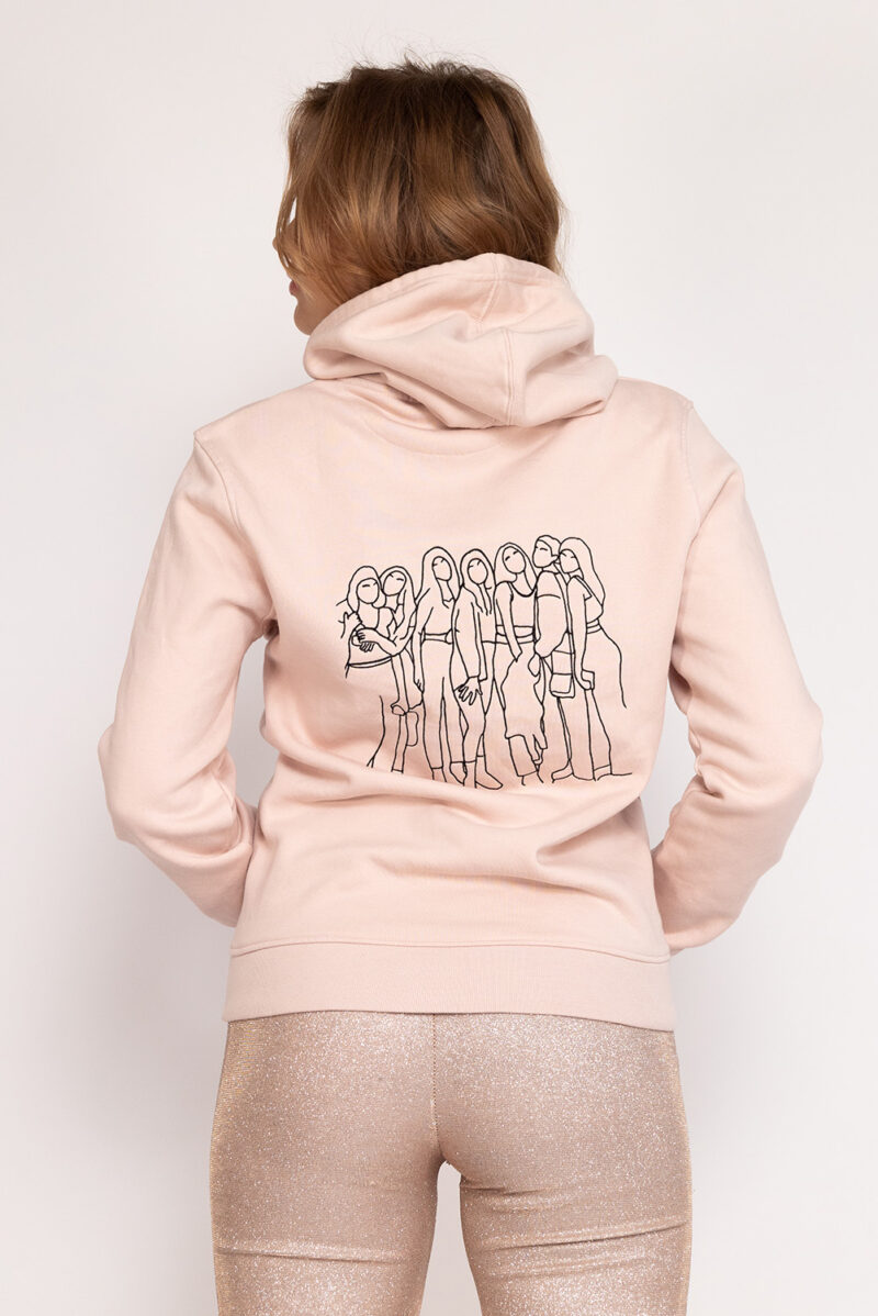 Gepersonaliseerde hoodie lijntekening van je eigen foto - Afbeelding 2
