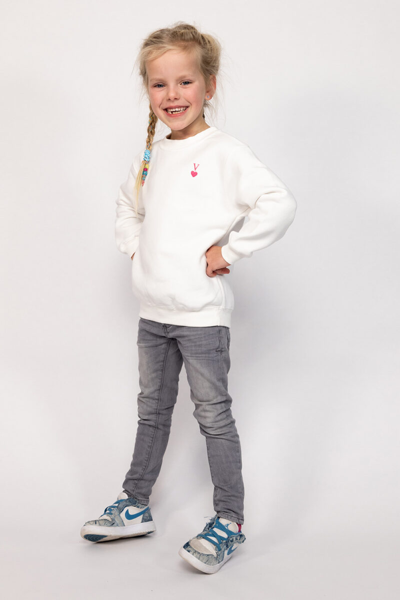 Gepersonaliseerde Trui letter & hartje kinderen - Afbeelding 5